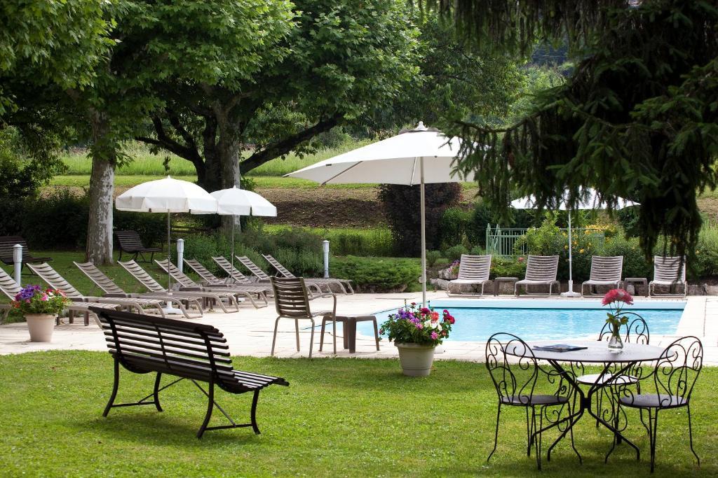 אקס-לה-באינס Logis Auberge Saint Simond מראה חיצוני תמונה